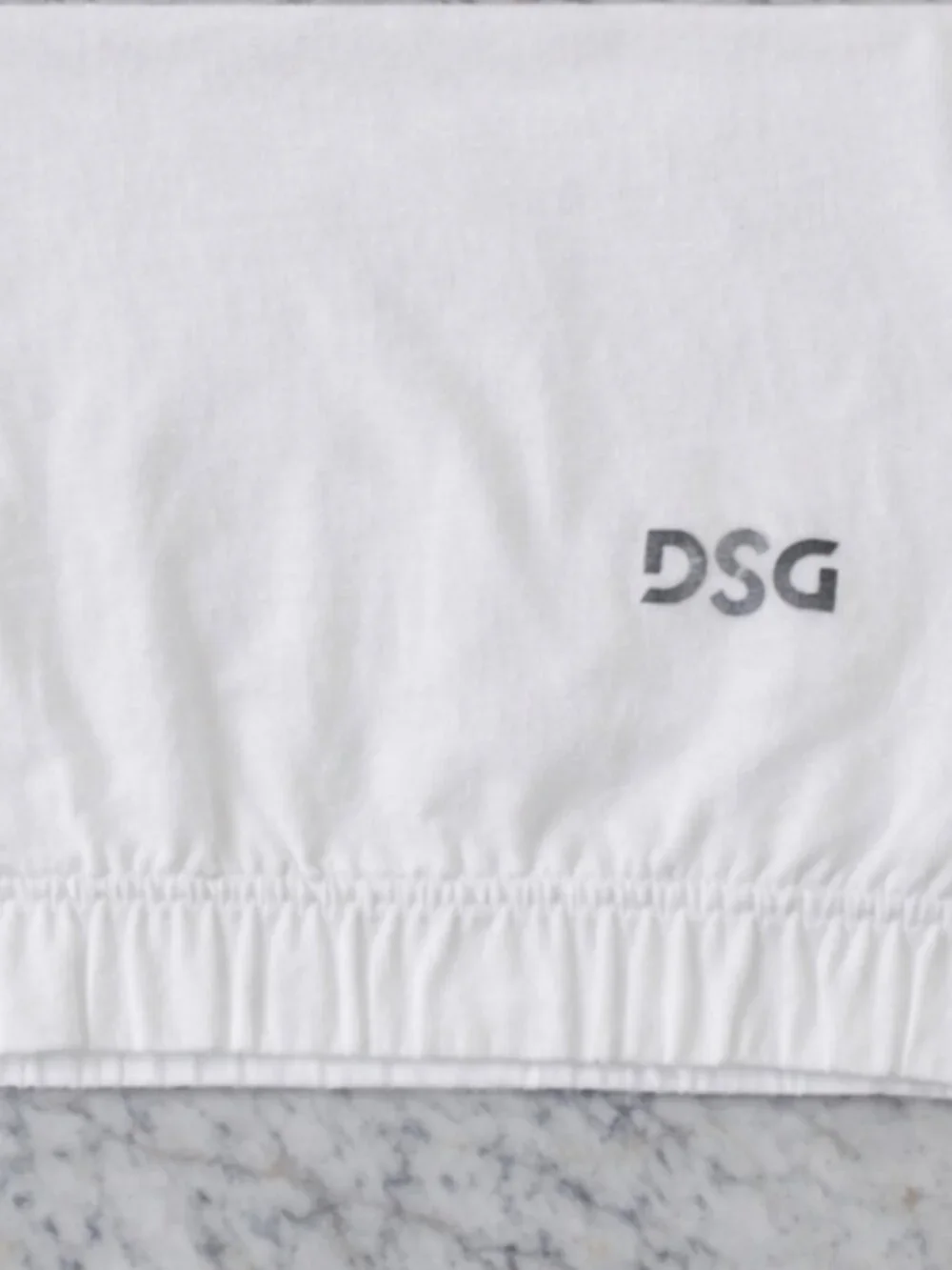 DSG Womens Small Cropped Top  Cinch Waist White Short Sleeve T-Shirt - Picture 6 of 7